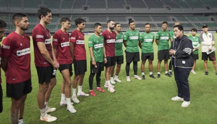 Target Masuk 100 Besar, Ini Pesan Erick Tohir Untuk Skuad Garuda Jelang Laga Melawan Palestina