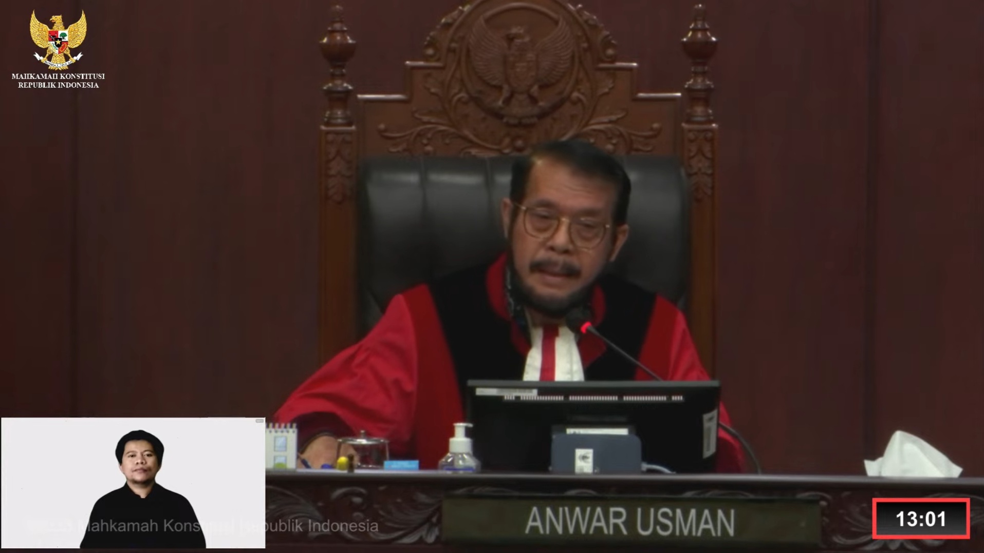 Ketua MK Anwar Usman