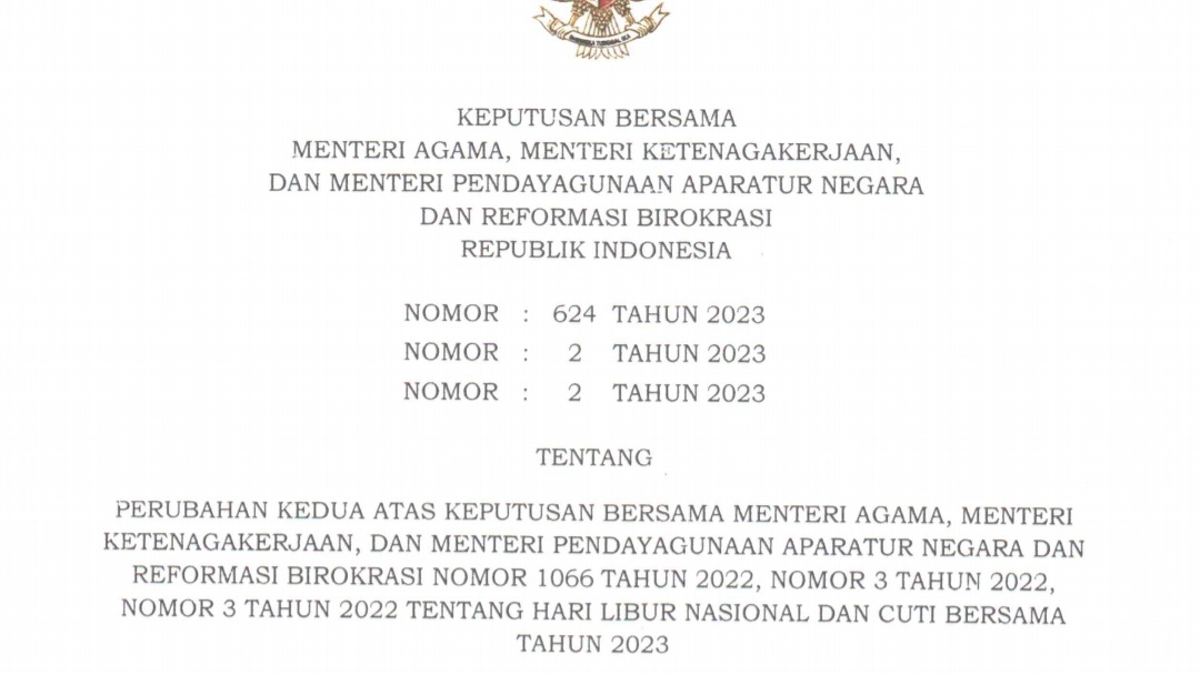 SKB 3 Menteri Idul Adha