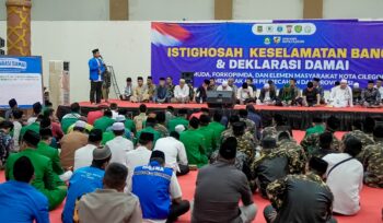 Gelar Istighosah dan Deklarasi Damai, Pemkot Cilegon dan KNPI ajak Elemen Masyarakat Bersatu Jaga Kondusifitas