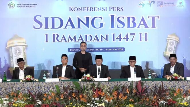 
					Menag RI Nasaruddin Umar tetapkan awal Ramadhan pada Kamis 19 Fabruari 2026.