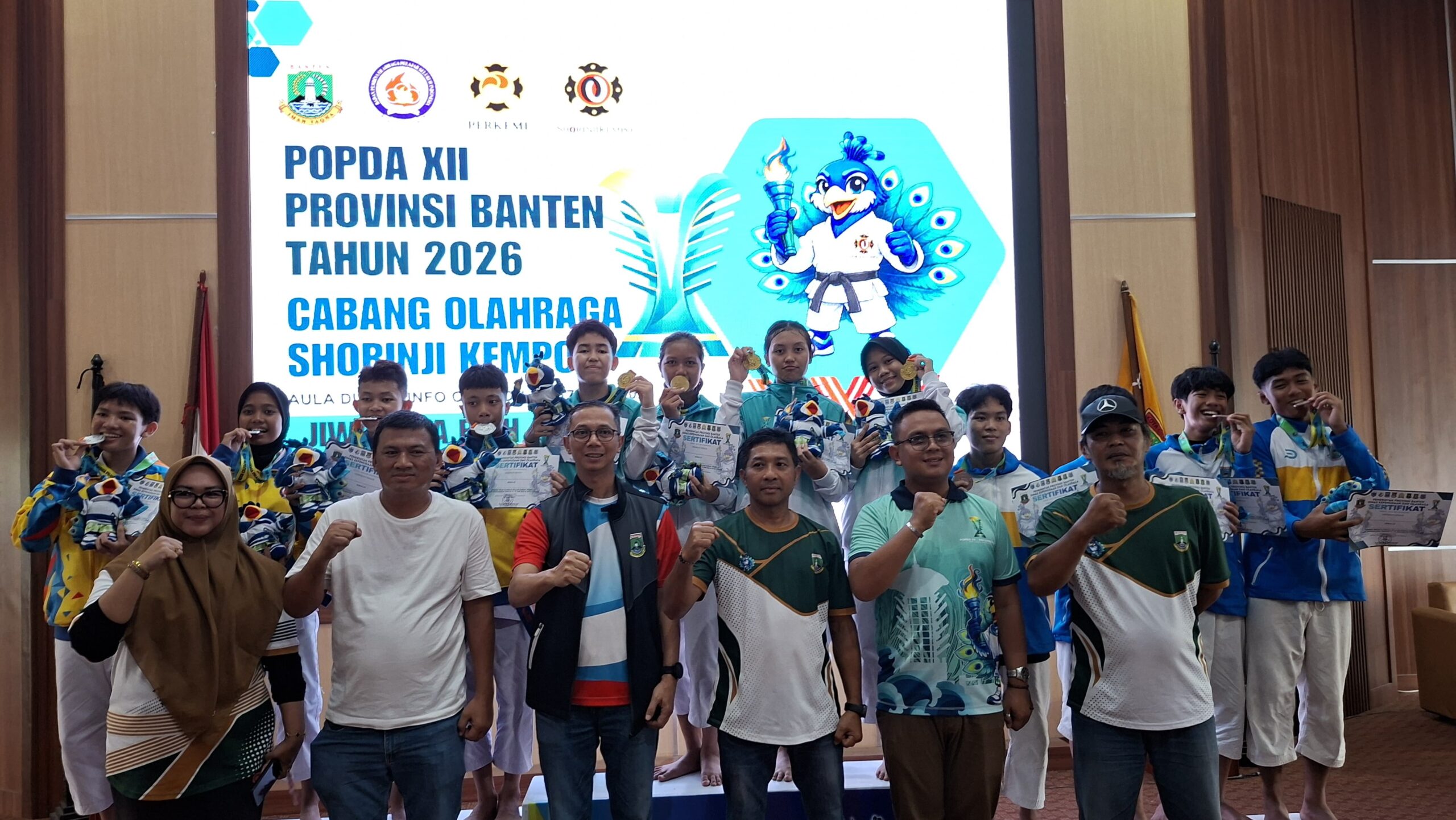 Atlet Cabor Kempo sumbang 12 Medali untuk Kota Cilegon di POPDA XII Banten 2026.